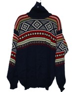 Vintage Charles Wolf Sweater Unisex Med 100% Wool Geometric Oslo Norway ... - $768.73 MXN