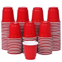 Mini Disposable Shot Cups, 2Oz 120 Count Red Plastic Cups, Small Disposable 2Oz  - £11.21 GBP