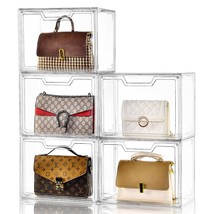 Purse Organizer For Closet, Clear Acrylic Display Case For Handbag Organizer, St - £91.73 GBP