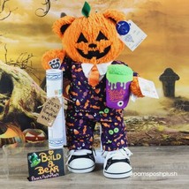 Build A Bear Pumpkin Glow Jack O&#39;Lantern Halloween 2023 Dress Suit Clothes BNWT - £79.12 GBP