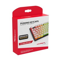 HyperX Pudding Keycaps - Double Shot PBT Keycap Set with Translucent Lay... - £36.95 GBP