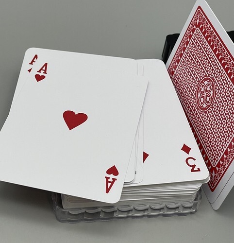 Vintage Royal Plastic Playing Cards Set of 2 Decks Washable Blue Red Complete Item image 6