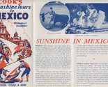 Cook&#39;s Sunshine Tours to Mexico Personally Escorted Tours Brochure 1946 - $27.72