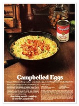 Campbell&#39;s Cream of Chicken Soup Eggs Recipe Vintage 1972 Full-Page Maga... - $9.70