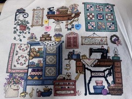 Finished DMC Cross Stitch Handmade Quality XStitch Vintage embroidery, A... - $275.00