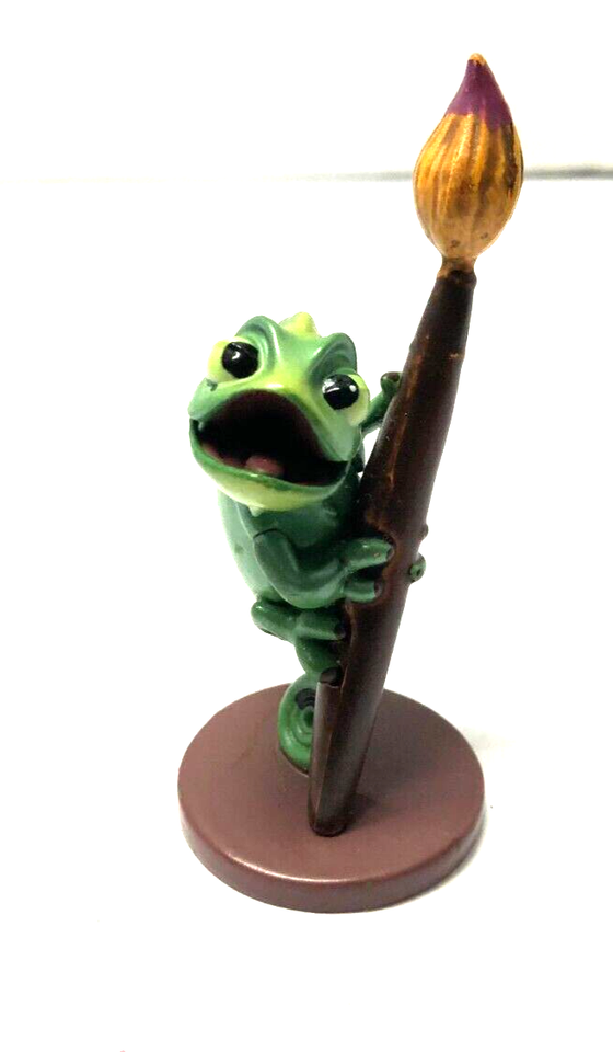 Disney Tangled PASCAL w Paint Brush Lizard TANGLED Cake Topper 2 1/2&quot; Fi... - $4.95