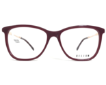 Helium Eyeglasses Frames HE4360 WINE Red Burgundy Gold Square Full Rim 5... - $46.59