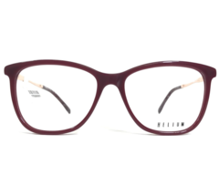 Helium Eyeglasses Frames HE4360 WINE Red Burgundy Gold Square Full Rim 53-16-145 - £36.64 GBP