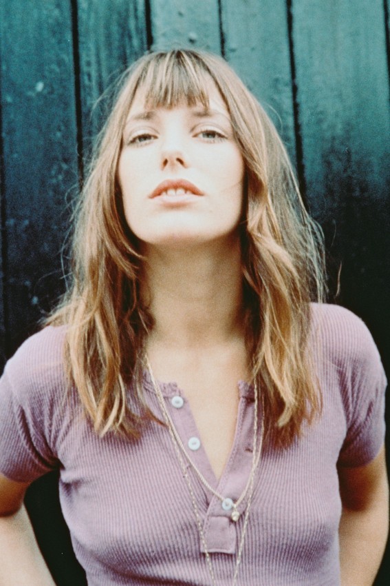 Jane Birkin Pouting Sexy Pose in Purple Top 1960s 18x24 Poster - $23.99