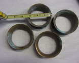 4 Thimbles vintage bronze round  3-3/8&quot; OD Steel Wire, Rope, Cable,  hea... - $59.40