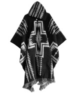 Llama Poncho with Hood | Soft and Comfortable Wool | Navajo Design | Han... - $69.90