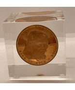 Vintage Elvis Presley Memorabilia Coin In Lucite Block 1935 To 1977 Memo... - £11.07 GBP