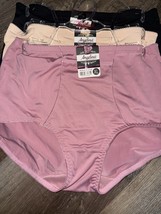 Angelina 3-Pair Womens Brief Underwear Panties Nylon Blend Hidden Pocket... - $29.69