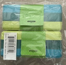 Set of 2 Gaiam Tri-Colour Foam Yoga Blocks Teal Tonal - £13.82 GBP
