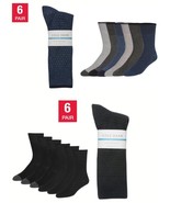 Cole Haan Men&#39;s Dress Crew Socks, 6-pair Choice Blue or Black 1782149 Si... - $459.26 MXN
