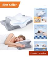 Adjustable Cooling Cervical Pillow - Ergonomic Memory Foam for Neck Pain Relief