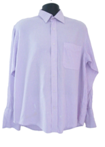 Gianni Ricci Pure Cotton Men’s Pink Checked Long Sleeve Shirt Size 16 1/... - $18.60