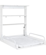 robo Folding Wall Changing Table + Baby Mattress - 2 Practical Shelves -... - $959.03 CAD