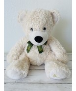 Harrods Peek A Boo Teddy Bear Magnetic Paws Cream Green Ribbon Bow Rare ... - $32.68