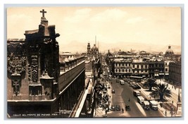 RPPC Calle Monte de Piedad Street View Mexico City Mexico UNP Postcard H21 - £3.85 GBP