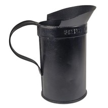 Rare vintage General Steel Wares Limited black metal canister pint pitcher HTF  - £18.67 GBP