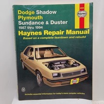 Haynes #30055 Repair Manual Dodge Shadow Plymouth Sundance &amp; Duster 1987... - $7.69