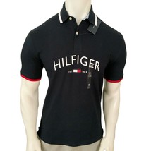 NWT TOMMY HILFIGER MEN&#39;S NAVY BLUE SHORT SLEEVE POLO SHIRT SIZE S - $39.59