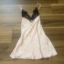 Victoria’s Secret Pink Black Lace Slip Nightie Nightgown Size Small NWT - $22.79