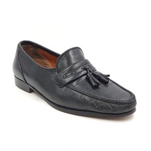 Allen Edmonds Ravenna Men Slip On Tassel Loafers Size US 8.5D Black Leather - £23.73 GBP