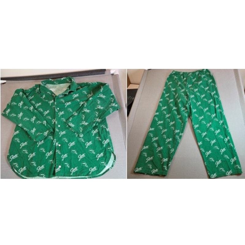Vintage Handmade New York Jets Pajama Set 1980s Two Piece Men’s M-L - $37.99