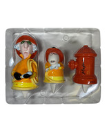 Maxine Cake Toppers Hallmark Fire Fighter Dog Fire Hydrant Orange Yellow - $13.80