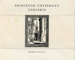 Princeton University Concerts 1940-1941-1942 Programs Trapp Family Ezio ... - $17.82