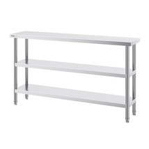 VEVOR Stainless Steel Food Prep Table, 14 x 60 x 34 Inch Commercial Kitc... - $195.52
