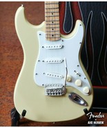 Fender Cream Strat 1:4 Scale Replica Guitar ~Axe Heaven~ - £26.17 GBP