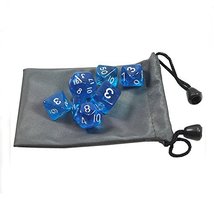 Bluemoona 1 Set - 7 sided die of Dungeons &amp; Dragons RPG Dice Game set with one D - £4.78 GBP