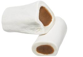 MPP Stuffed Bully Shin Bones 4 Inch Refillable Nutritious Hard Dog Dental Care C - £14.34 GBP+