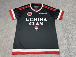 Naruto Shippuden Uchiha Clan Soccer Jersey Adult Medium BoxLunch Black A... - $24.74