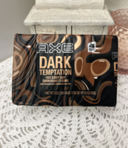 4 Pack Axe Dark Temptation Face &amp; Body Soap Dark Chocolate Scent 14.1 Ounce - £8.81 GBP