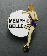 Army Air Force Nose Art Pinup Memphis Belle Girl Lapel Hat Pin Badge 1 Inch - £4.43 GBP