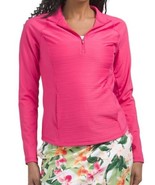 NWT TOMMY BAHAMA FUSCHIA HOT PINK Long Sleeve Mock Golf Tennis Shirt S &amp; L - $61.53 CAD