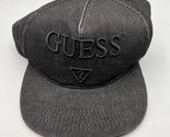 Guess Hat Men Black Snap Back Cap Los Angeles Cotton - $17.94
