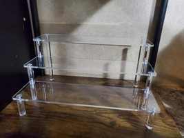 Acrylic Risers Display Stands, 3 Tier Perfume Organizer Display 11.6&quot; L ... - $15.59