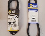 2 Quantity of Napa Belts Hose 1 Unit Micro-V AT 25 060473 | 1 Unit A26 (... - $37.99