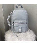 Rebecca Minkoff Mini Mab Leather Backpack Tote Bag, Gray, Designer Luxur... - $2,417.26 MXN
