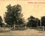 Anderson Park Ingresso Arco Farmington Iowa Ia Unp 1910s DB Cartolina - £5.64 GBP