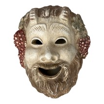 Satyr Pan Faunus Greek Roman Mask Head Sculpture Cast Stone - £40.84 GBP