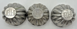 Vintage Set of 3 Jell-O Aluminum Molds Metal Tins PB194 - $19.99