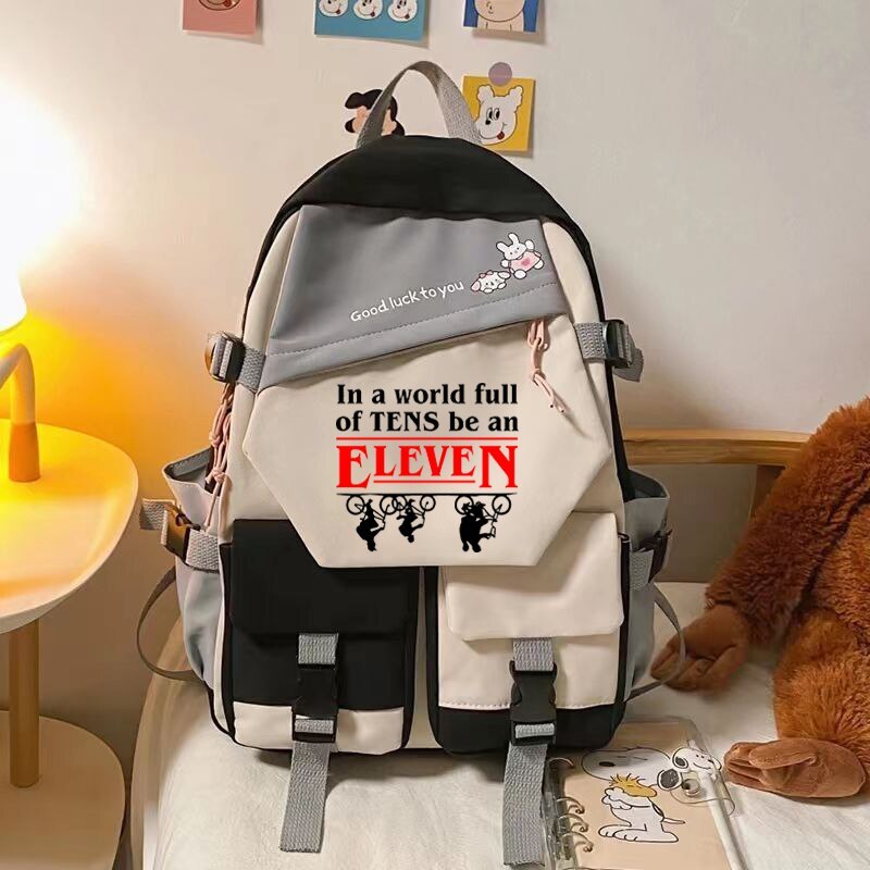 Primary image for Anime Stranger Things Backpack In A World Full of TENS Be An ELEVEN Schoolbag Gi