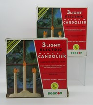Beacon 3 Light Electric Window Candolier in Box Lot of 2 - £19.61 GBP