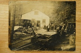 Vintage Photography Coal Mining Miners Railroad Timber Production Photo 6x8 - £27.24 GBP